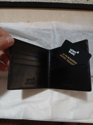 Billetera Tarjetero Montblanc Negra