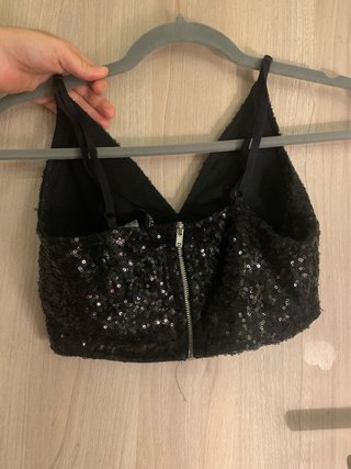 Top lentejuelas H&M Talla XS