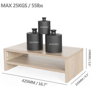 Soporte Elevador Monitor Madera