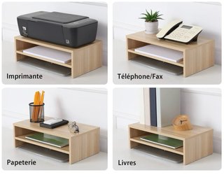 Soporte Elevador Monitor Madera