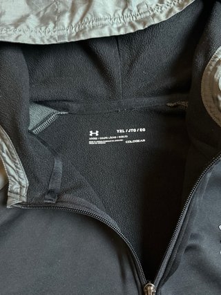 Sudadera Under Armour Gris/Negra  Media Cremallera