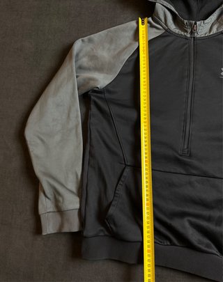Sudadera Under Armour Gris/Negra  Media Cremallera