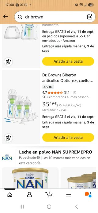 3 Biberones Dr. Browns Anticolicos