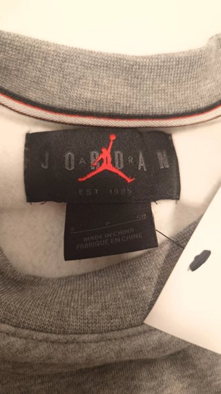 Sudadera Nike Jordan Jumpman Brooklyn Talla S Gris
