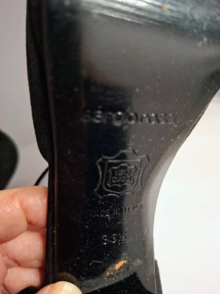 Scarpe Sergio Rossi N°36.5 scamosciate nere