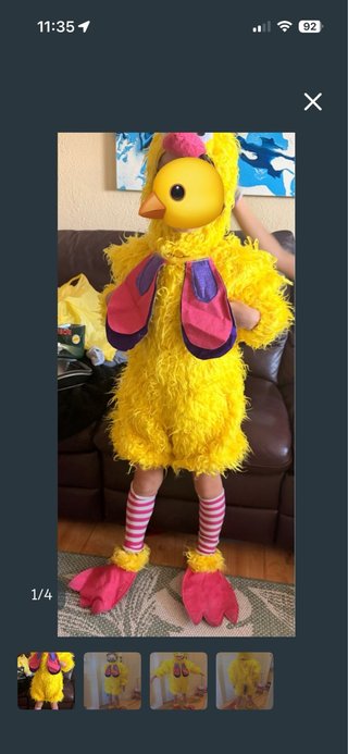 Disfraz de Pollo, gallina talla 4 a 6 años