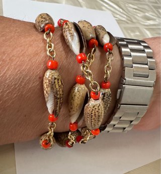 Bracciale/Collana Vintage Conchiglie Ciprea
