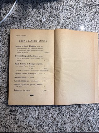 Antiguo Libro Explicación Dialogada del Catecismo