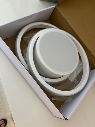 Lámpara Fecho Gris y Blanca