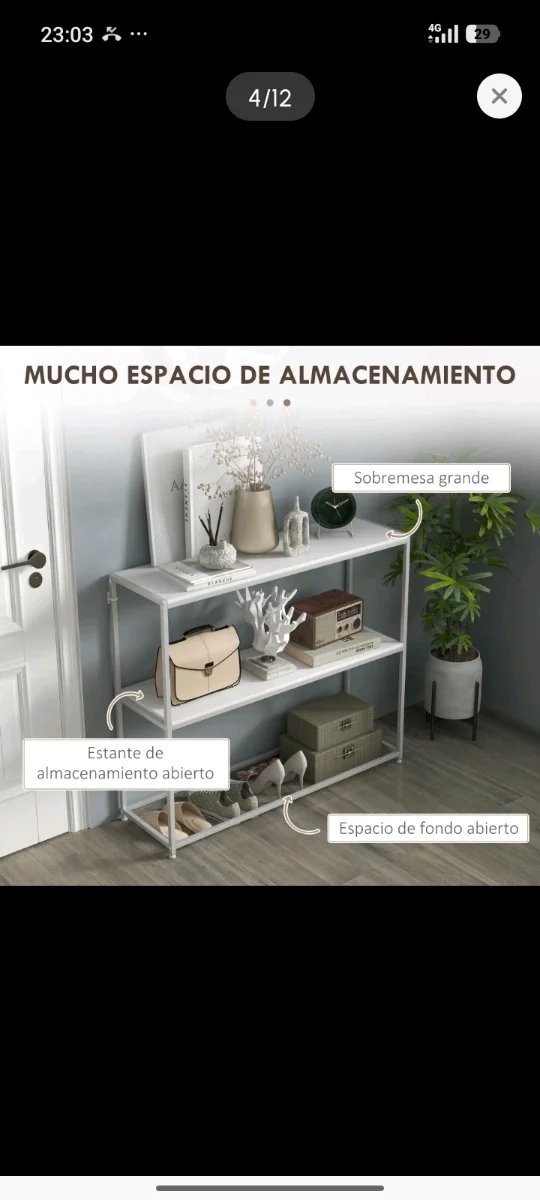Estantería Acero y Madera Recibidor