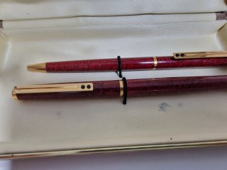 Conjunto Bolígrafo y Pluma Inoxcrom Oro
