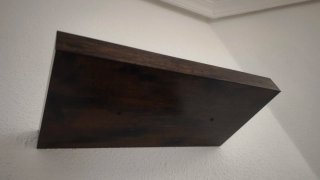 1 ud. Balda flotante madera y metal sin estrenar