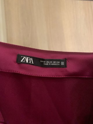 Vestido Zara Morado Talla XS