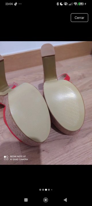 Tacones rojos plataforma