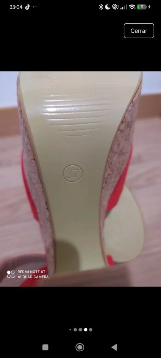 Tacones rojos plataforma