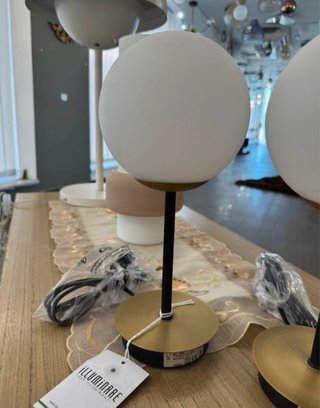 Coppia Lampade Design Vetro e Metallo