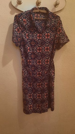 Vestido estampado mujer