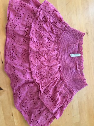 Falda Stradivarius rosa Talla S