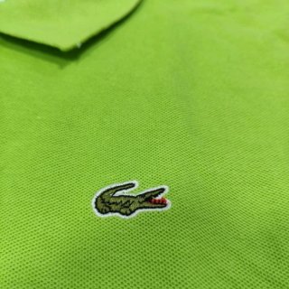 Camisa Polo Lacoste Verde Lima Vintage Hecho en Fr