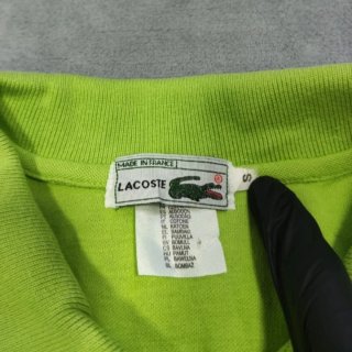 Camisa Polo Lacoste Verde Lima Vintage Hecho en Fr