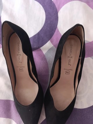 Zapatos tacón negros talla 39