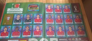 Álbum Qatar 2022 (480/670) ESCUDOS Y CR7, MESSI