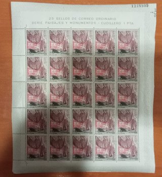 5 Pliegos Sellos España 1965