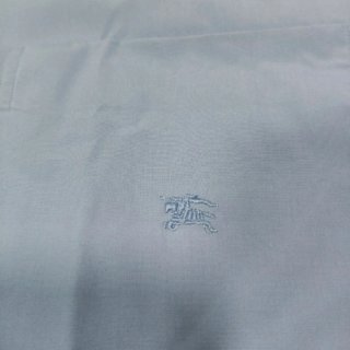Camisa Burberrys Azul Manga Larga Vintage