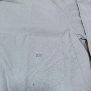 Camisa Burberrys Azul Manga Larga Vintage