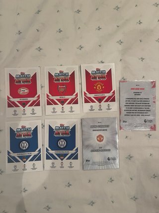 Lote de 7 cartas de fútbol Vintage Vibes