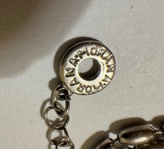 Bracciale vintage perline tubolari acciaio