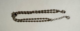 Bracciale vintage perline tubolari acciaio