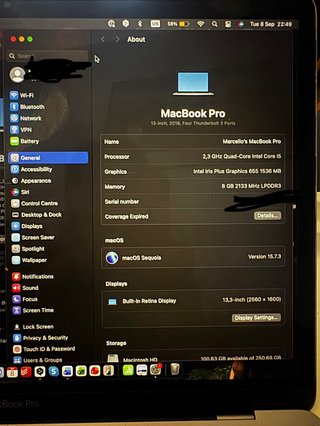 MacBook Pro 13 2018 i5 2.3GHz 256GB SSD Touch Bar
