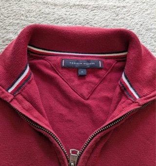 Jersey Tommy Hilfiger Hombre M Burdeos Cremallera