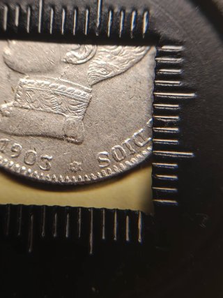 1 Peseta 1903 Alfonso XIII - FALSA DE ÉPOCA
