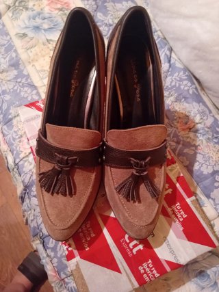 Zapatos Alma en Pena Beige y Marrón