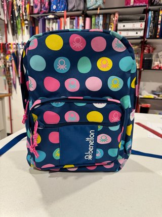 Mochila Benetton lunares