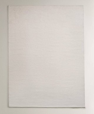 Alfombra Zara Home Lana Beige/Blanco 160x230