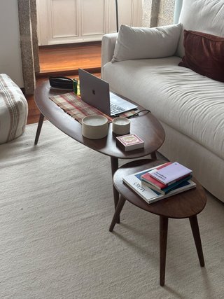 Alfombra Zara Home Lana Beige/Blanco 160x230