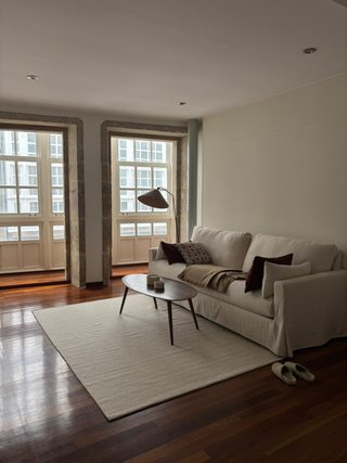 Alfombra Zara Home Lana Beige/Blanco 160x230