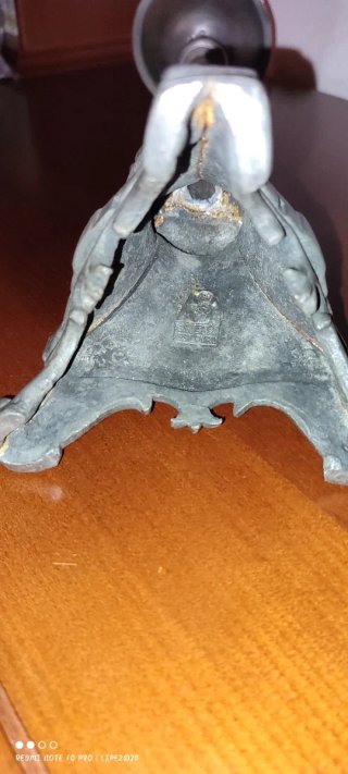 Castiçais antigos em estanho puro