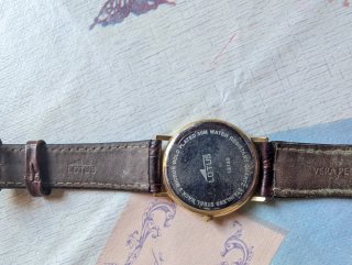 Reloj Lotus Dorado Caja Cuero Marrón