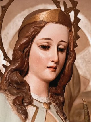 San Gabriel Arcángel 40cm Sello Olot