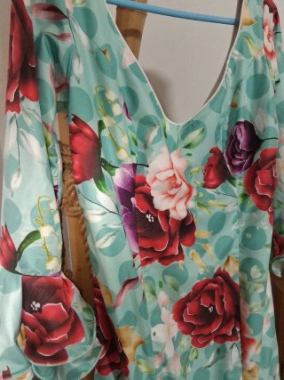 Traje de flamenca estampado floral