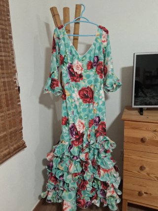 Traje de flamenca estampado floral