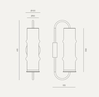 Aplique de pared CANNA
