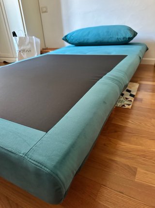 Poltrona Letto Singola Blu Ottanio - Come Nuova