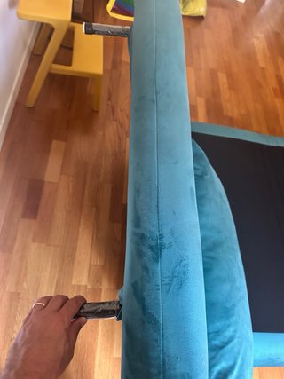 Poltrona Letto Singola Blu Ottanio - Come Nuova