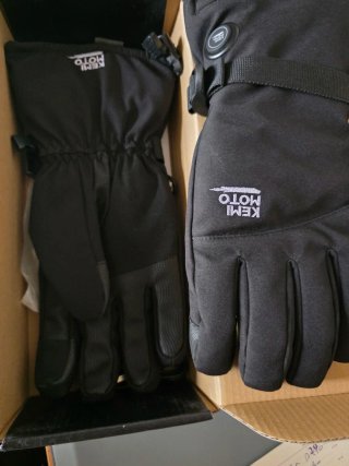 Guantes Moto Kemimoto Calefactables Negros