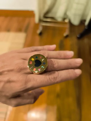 Anillo Bimba y Lola Corazón Negro